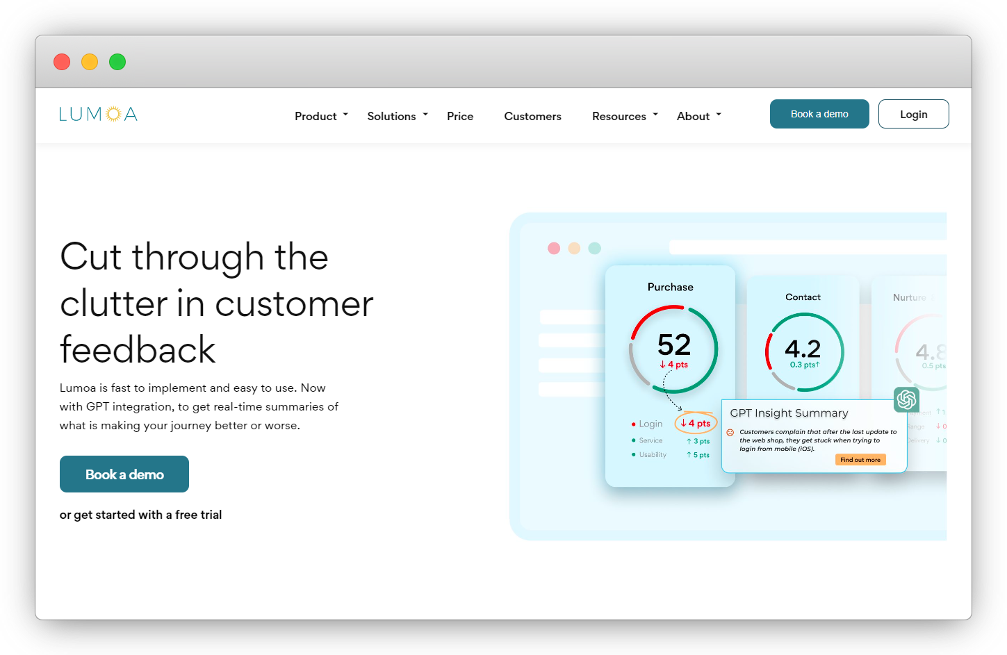 Lumoa Customer Satisfaction Tool