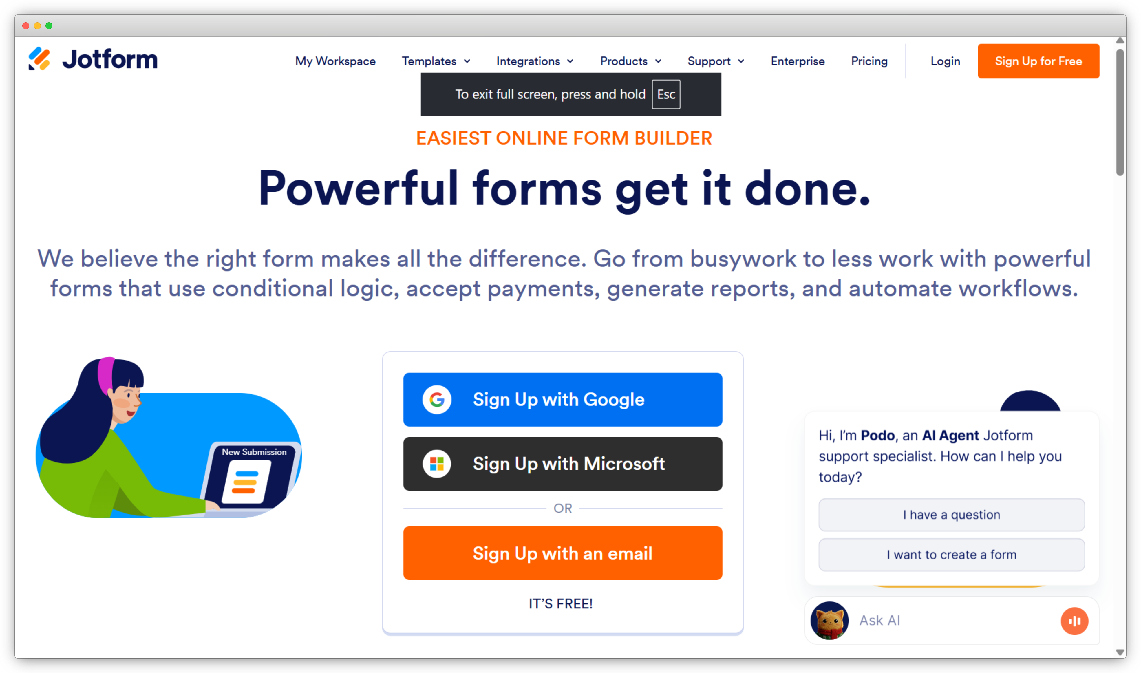 Surveysparrow alternative - Jotform