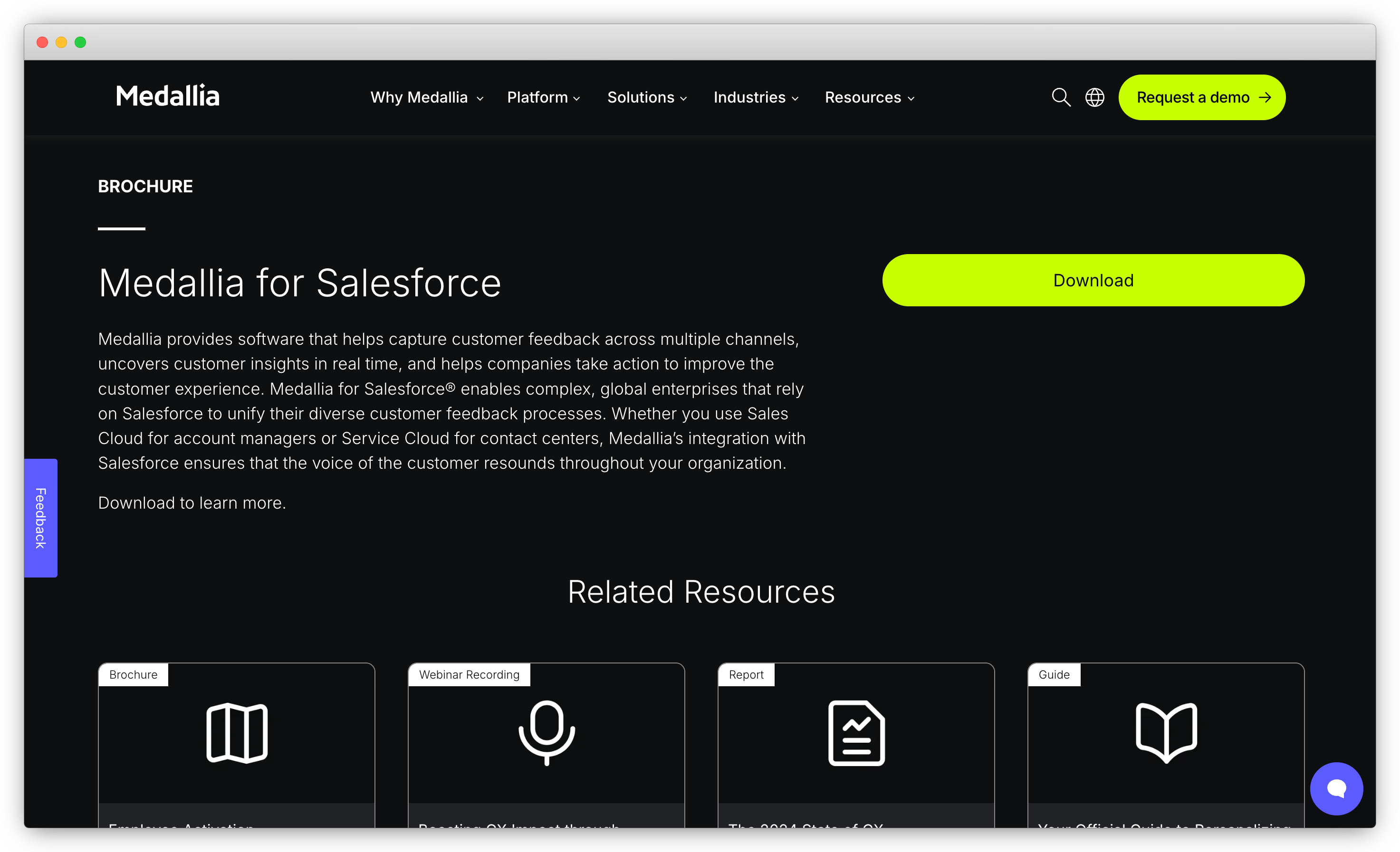 Medallia broswerframe img salesforce survey tool