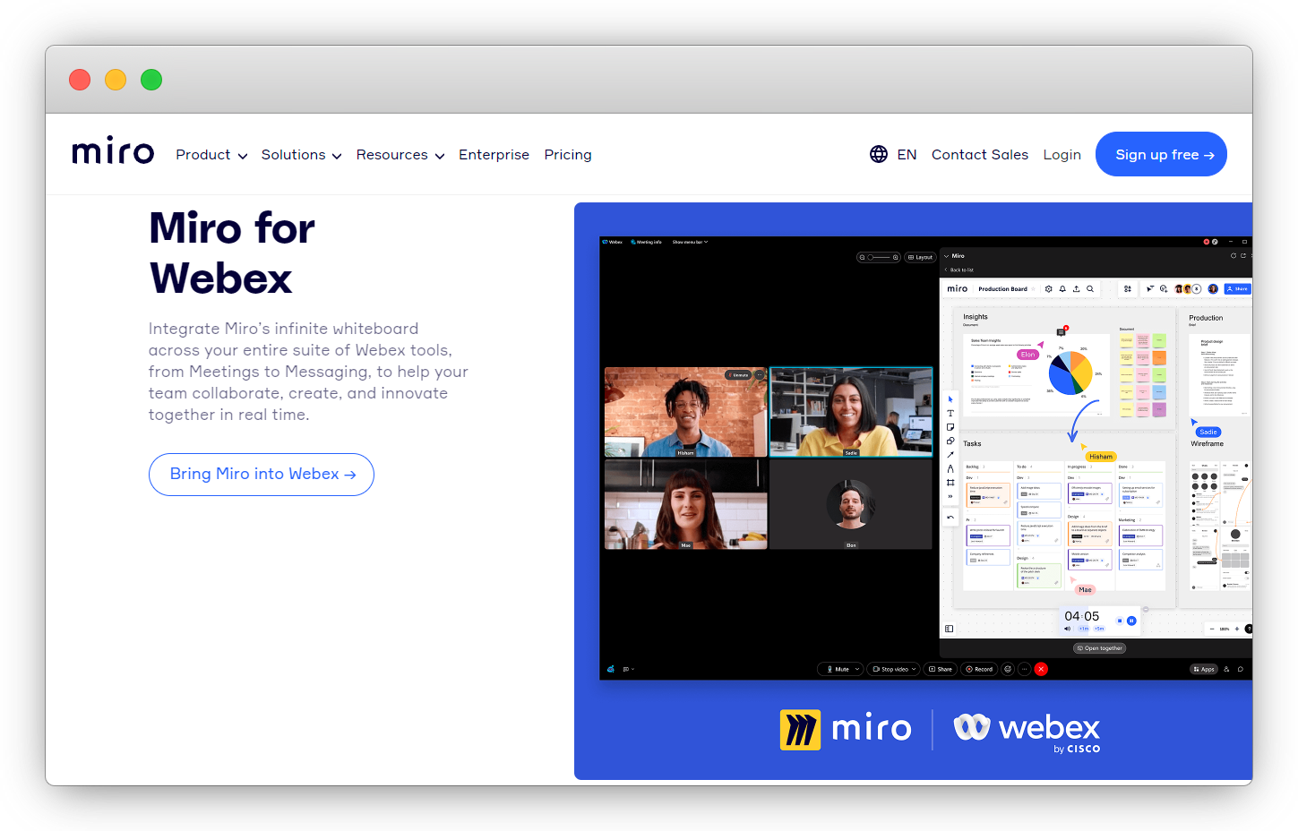 Miro for Webex