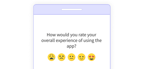 Mobile App Survey Question on Overall Experience