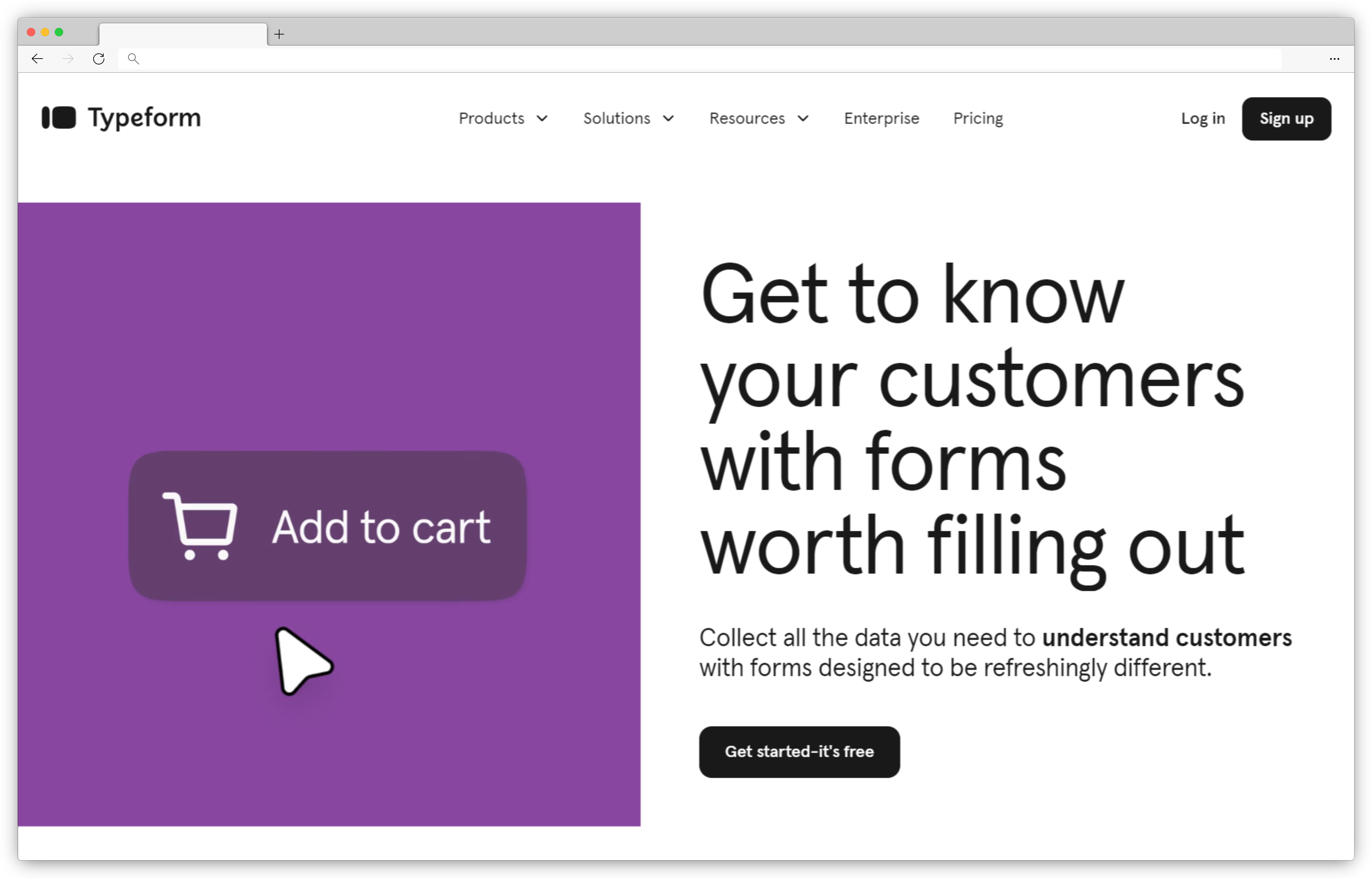 Mobile forms tool Typeform