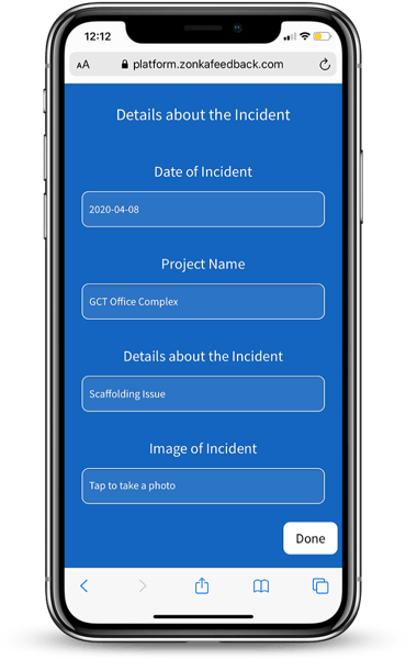 MobileForm - Incident Details