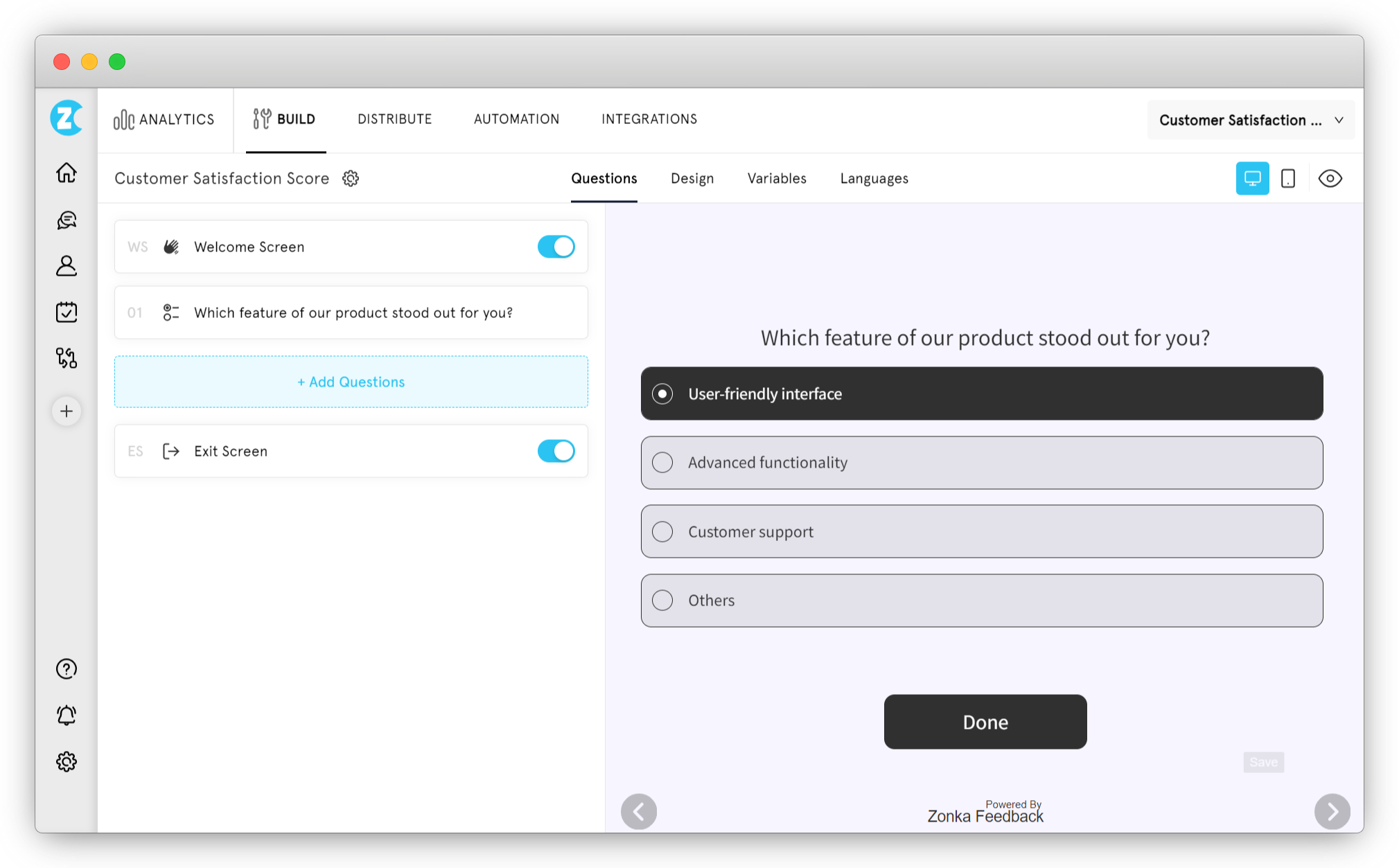 Multiple Choice Questions - Radio Button