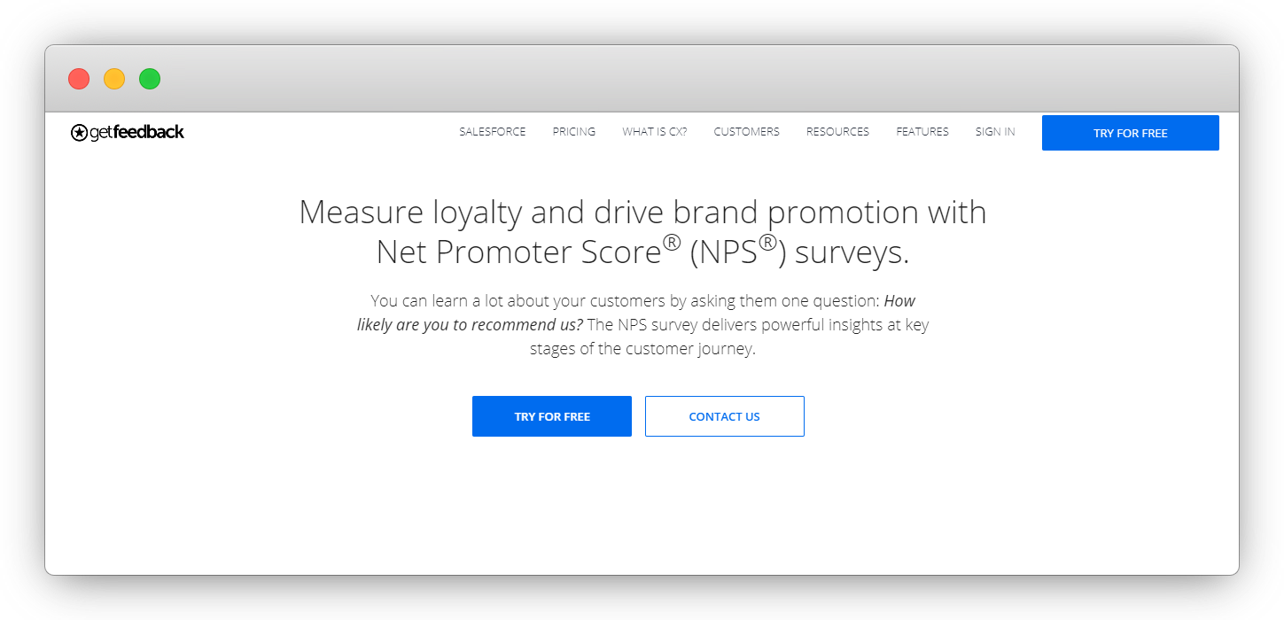 NPS Software - Getfeedback
