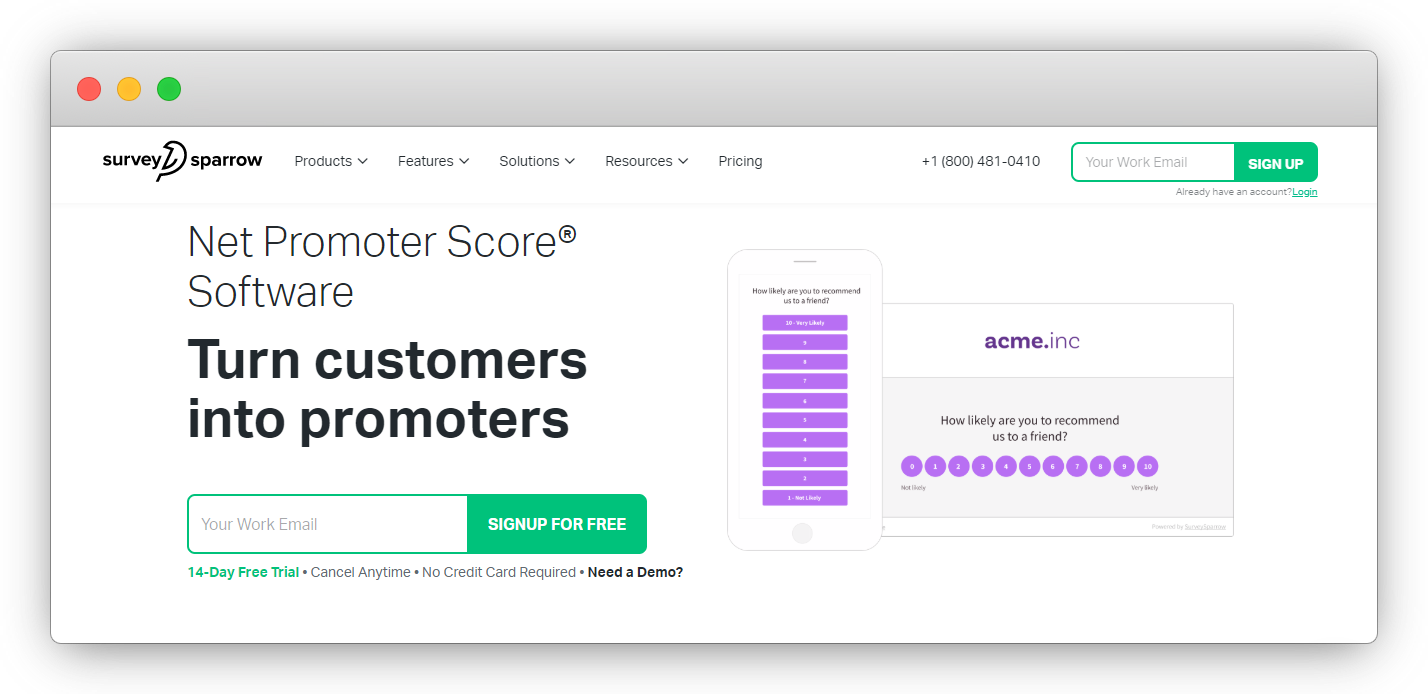 NPS Software - SurveySparrow