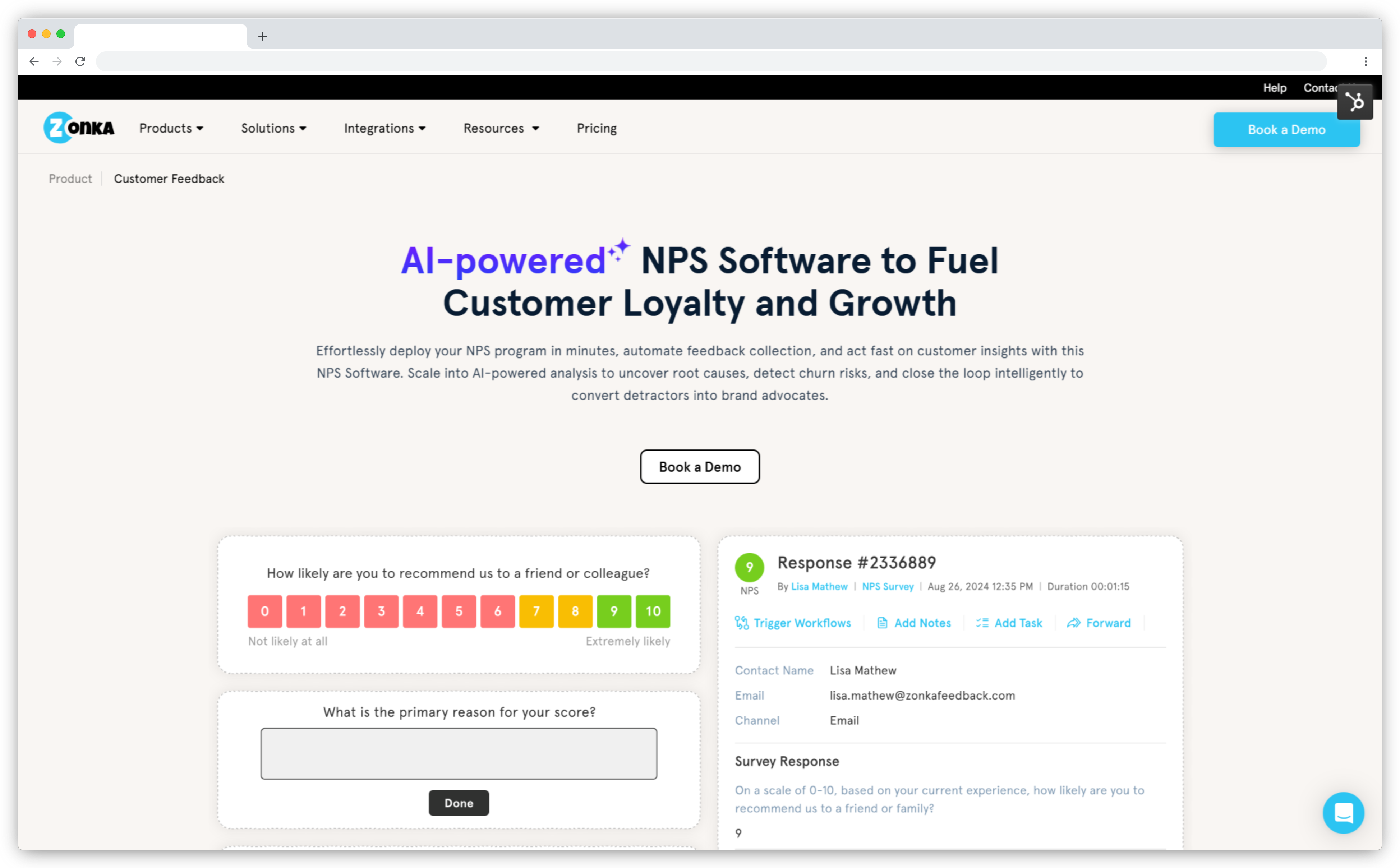 NPS Survey Tools - Zonka Feedback