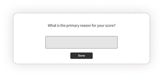 NPS follow-up open-ended survey question