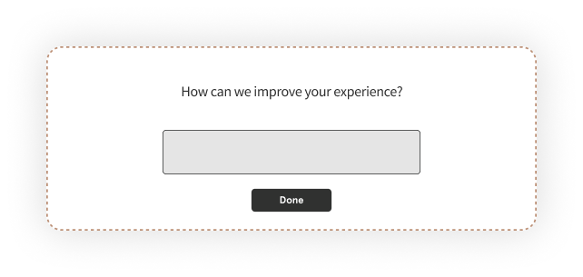 NPS survey question on improving experience