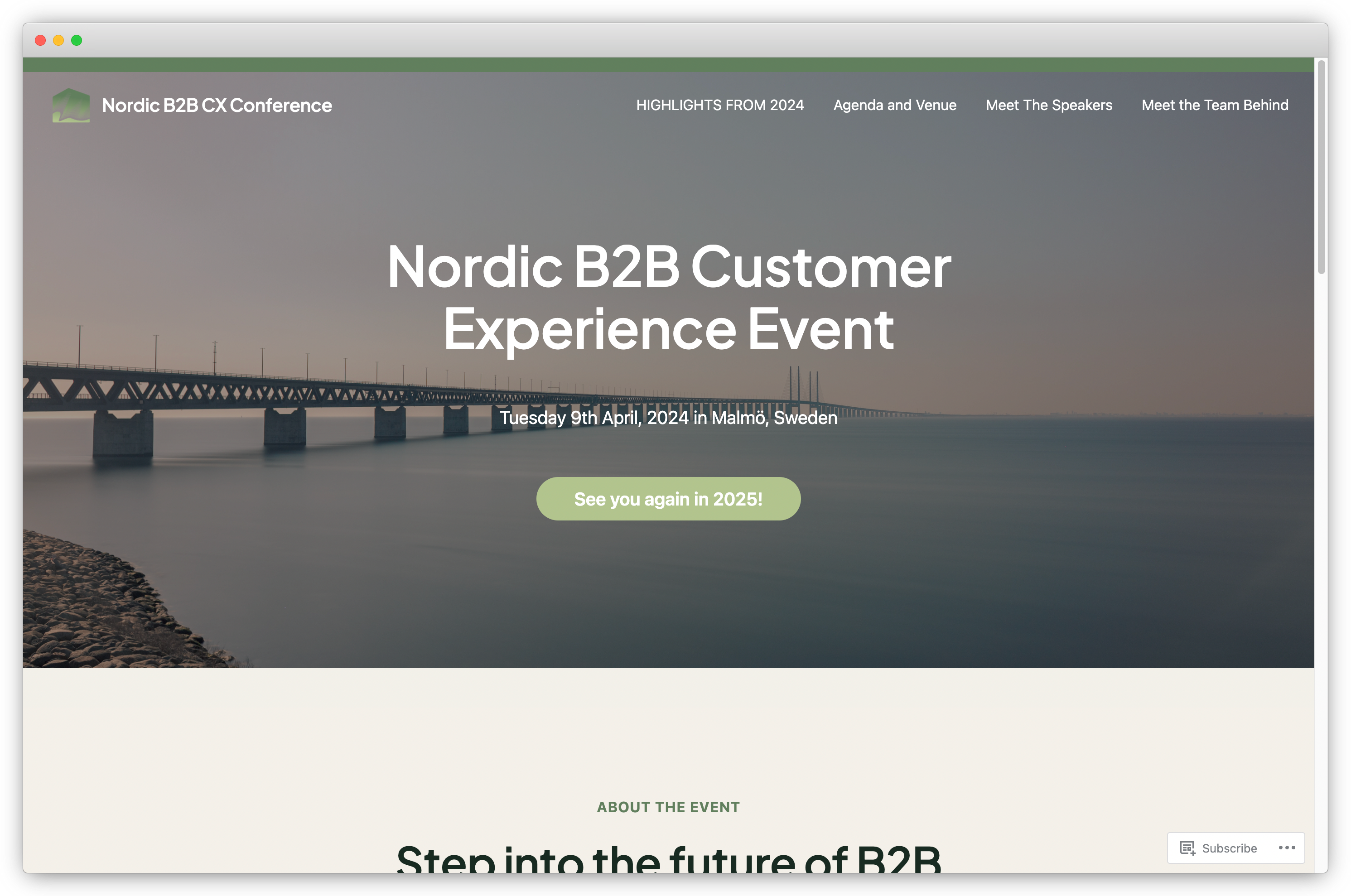 CX Events 2024 - Nordiac B2B CX Event