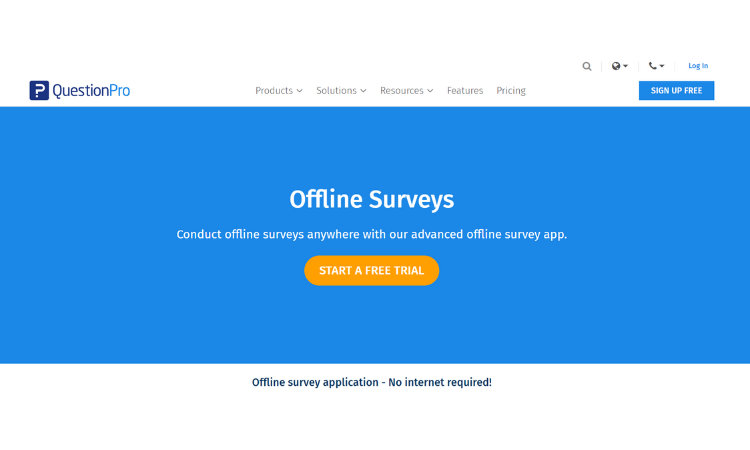 Offline Survey App- QuestionPro
