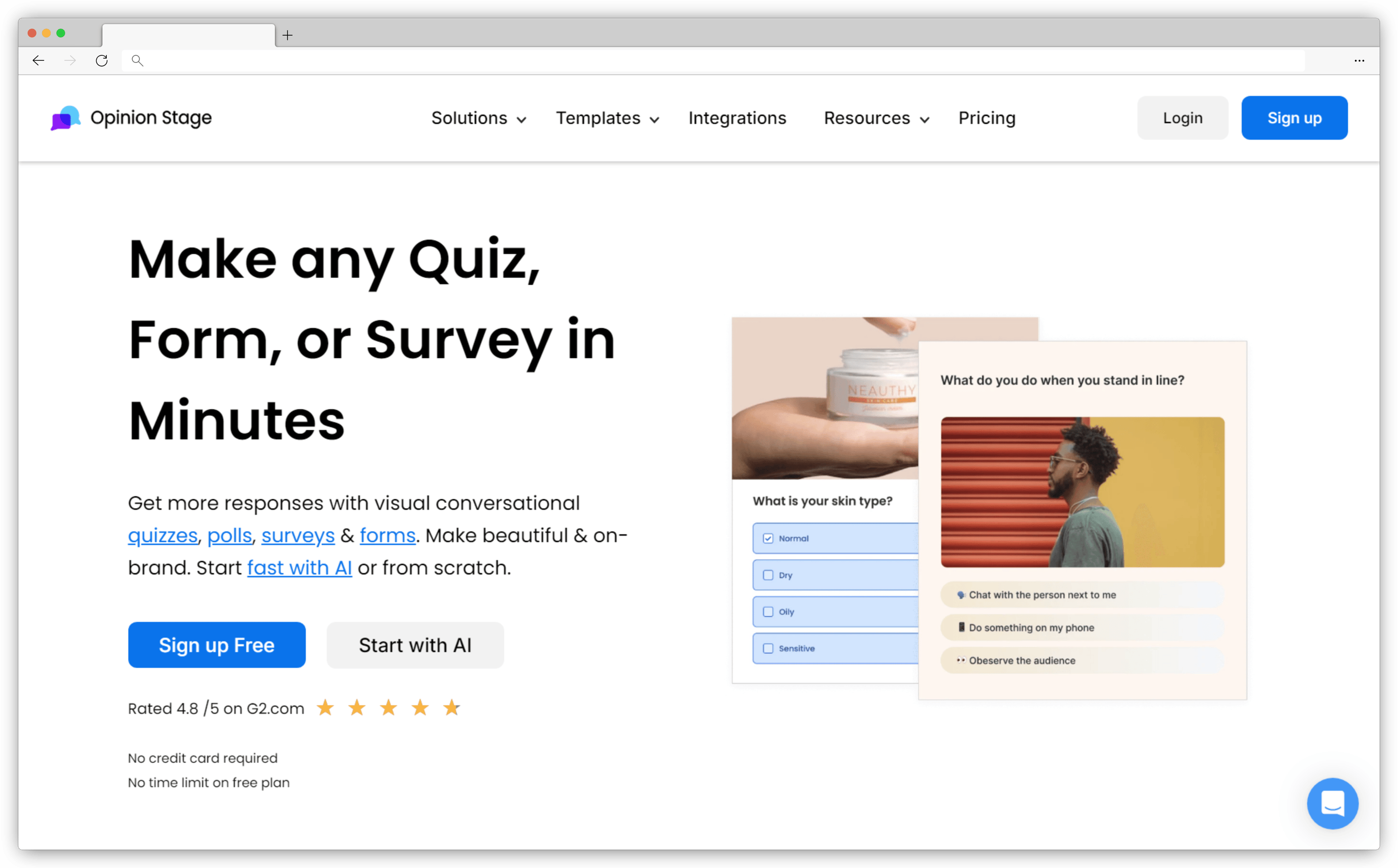 Online survey tools - Opinion Stage