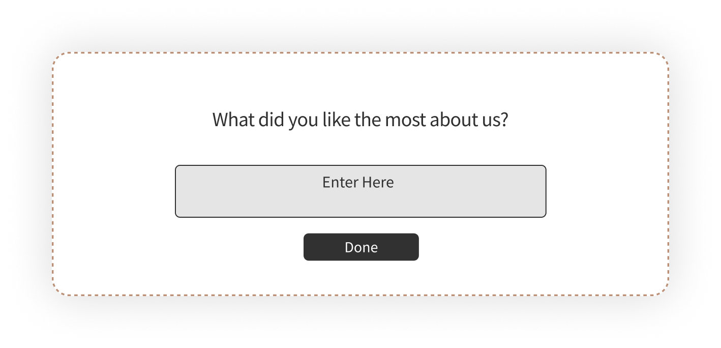 Open ended survey question