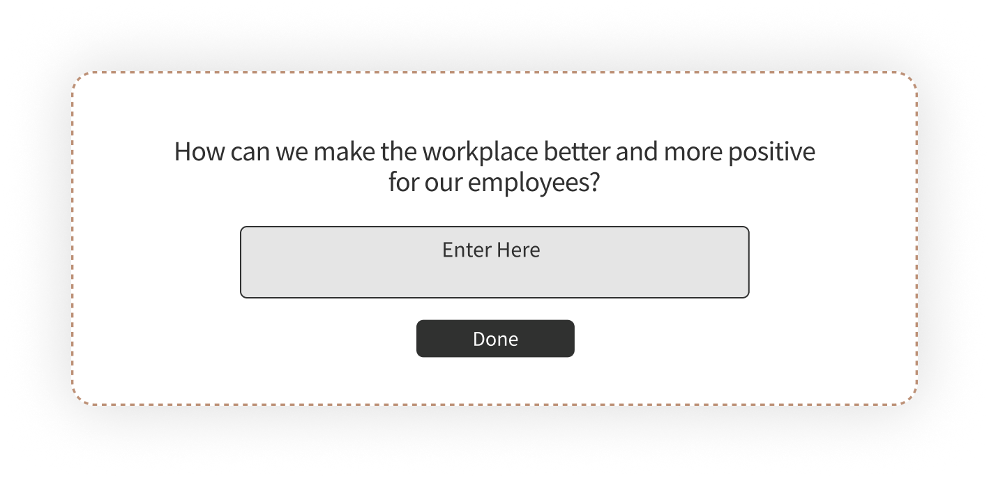 Open-ended question for employee feedback