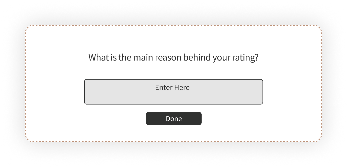 Open-ended questions - reason behind rating