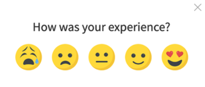 emoji scale website survey with visual feedback tools