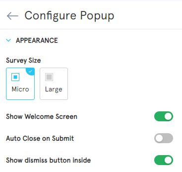 Popup Surveys Zonka Feedback Appearance Customizations