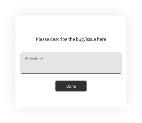 Popup survey bug report question