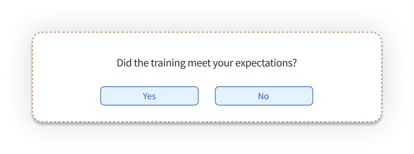 Post Meeting feedback Survey - Training