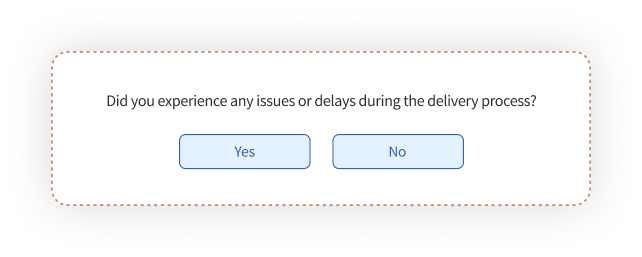Post Purchase Survey Questions on the Delivery Process