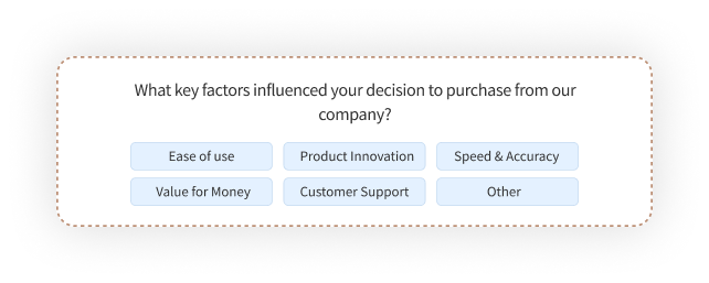 Post-Purchase Survey Questions on Purchase Decision Factors