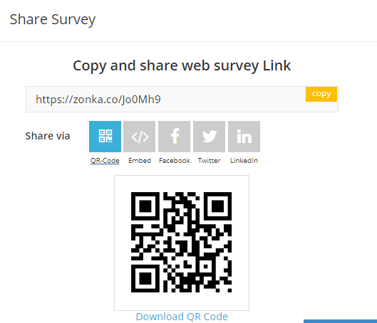 QR code survey - type of museum visitor surveys