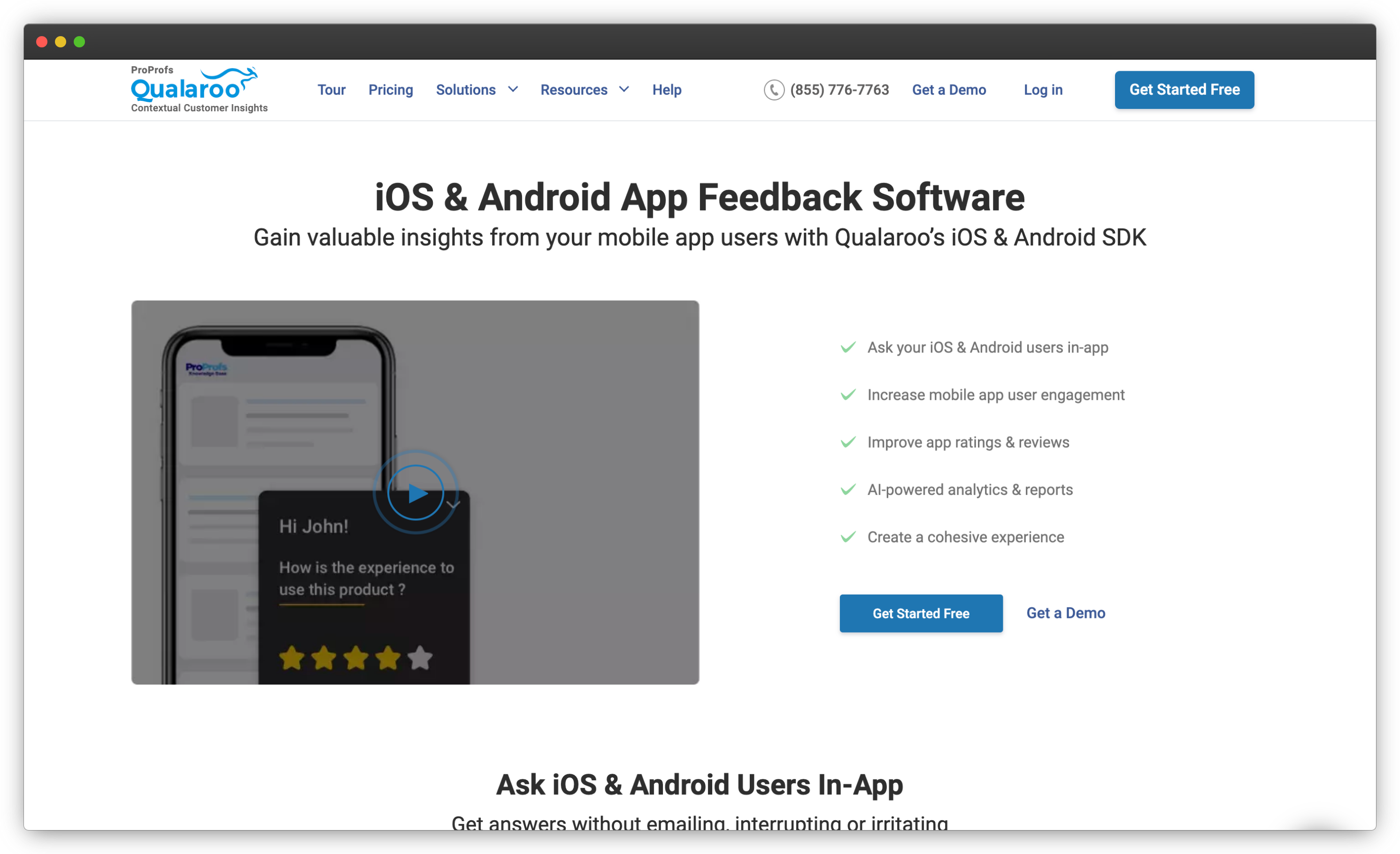 Android survey software Qualaroo 