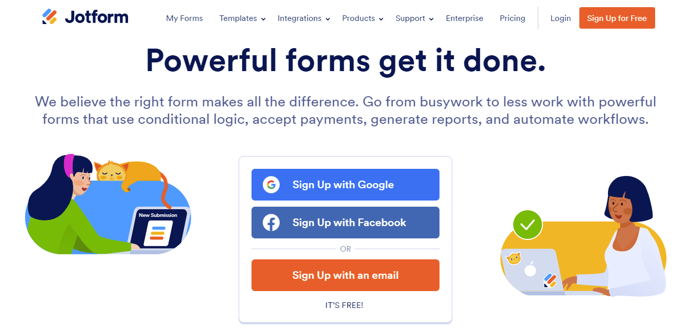 Qualtrics alternative- Free-Online-Form-Builder-Form-Creator-Jotform