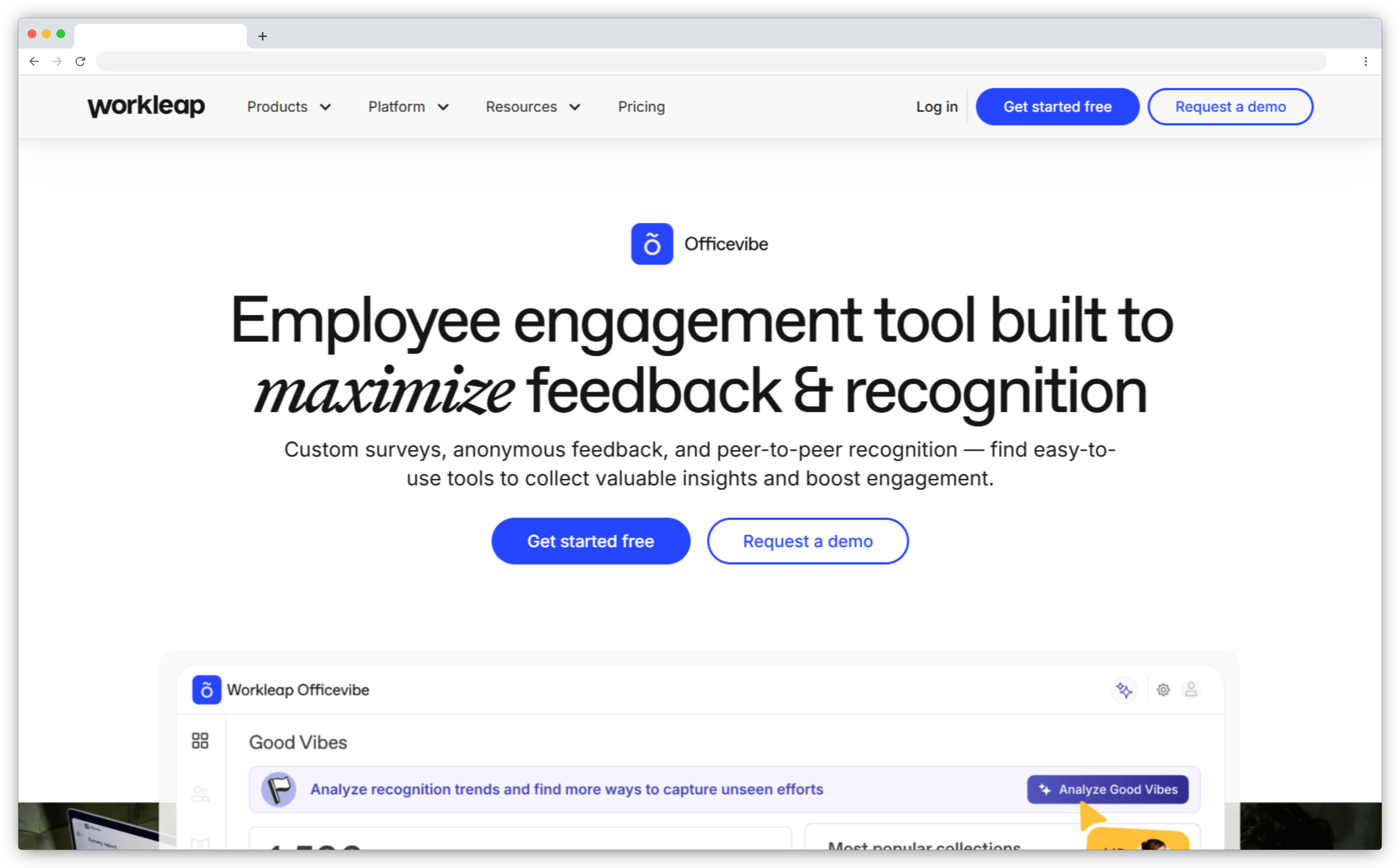 Qualtrics alternatives - Officevibe by Workleap