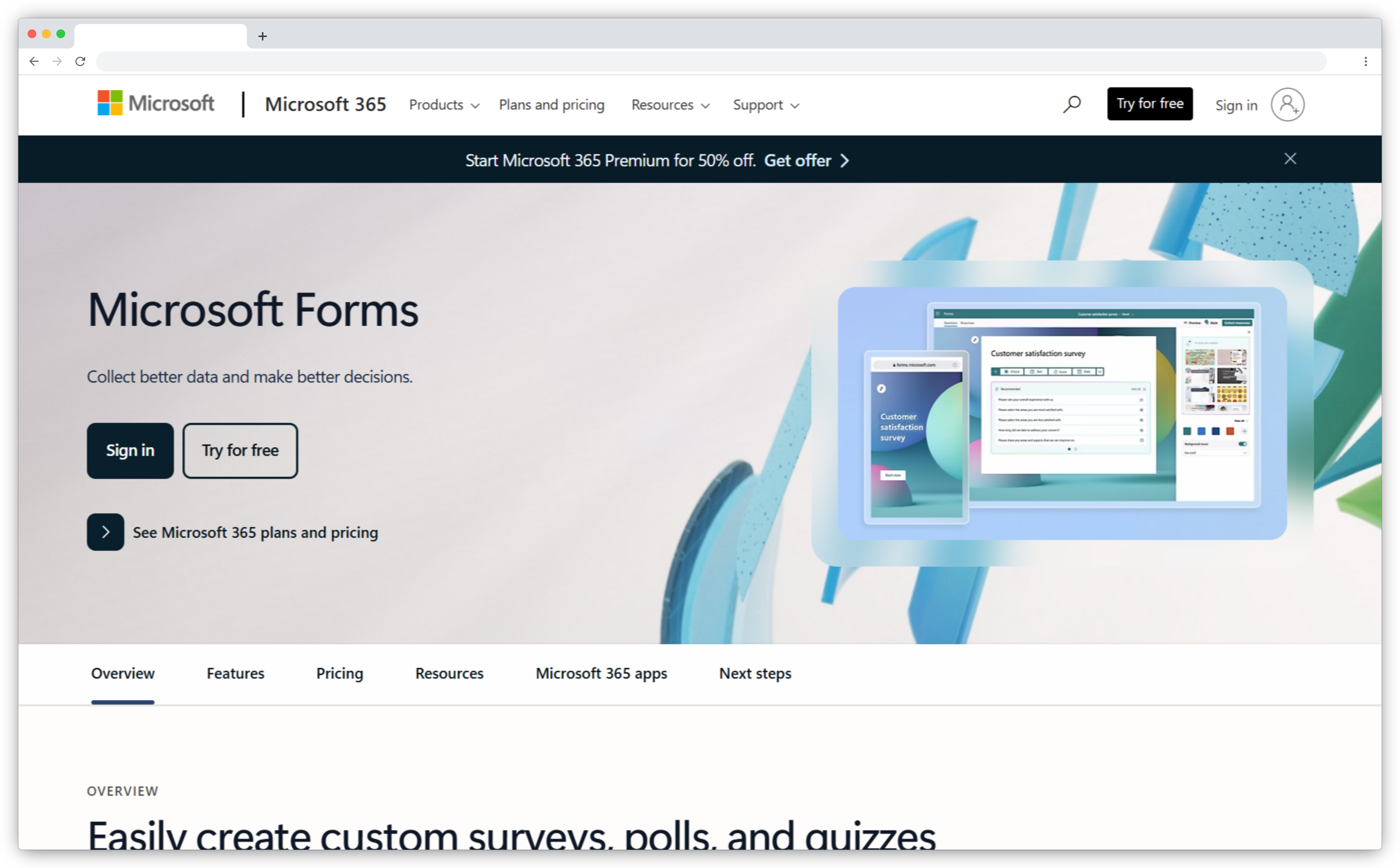 QuestionPro alternatives - Microsoft Forms