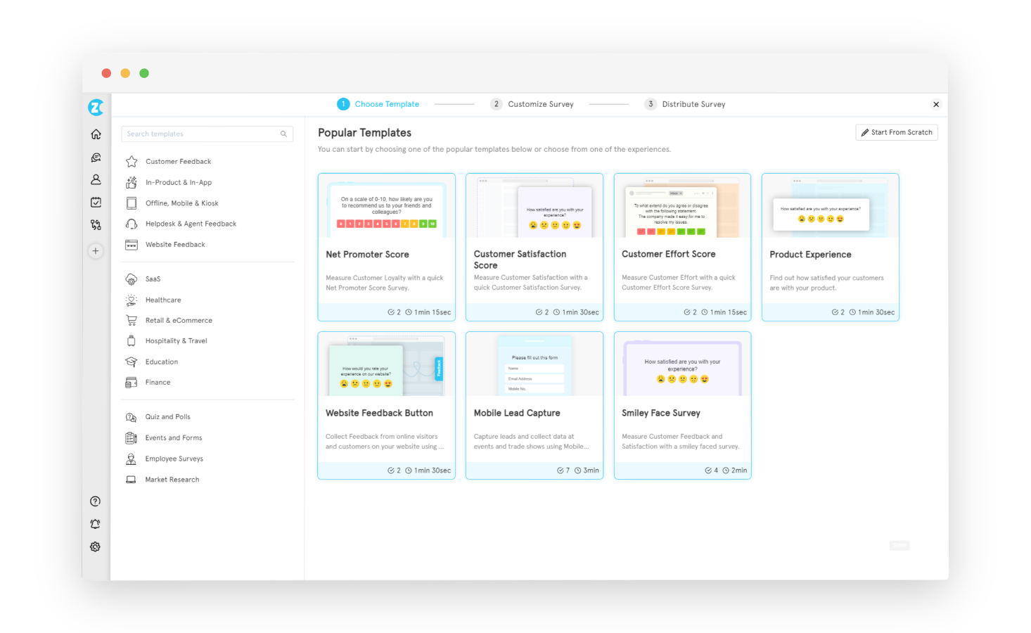 Salesforce Surveys - Zonka Feedback Templates