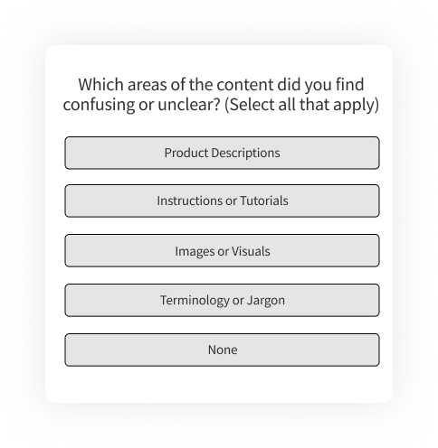 Sample Beta Test Questions on Content