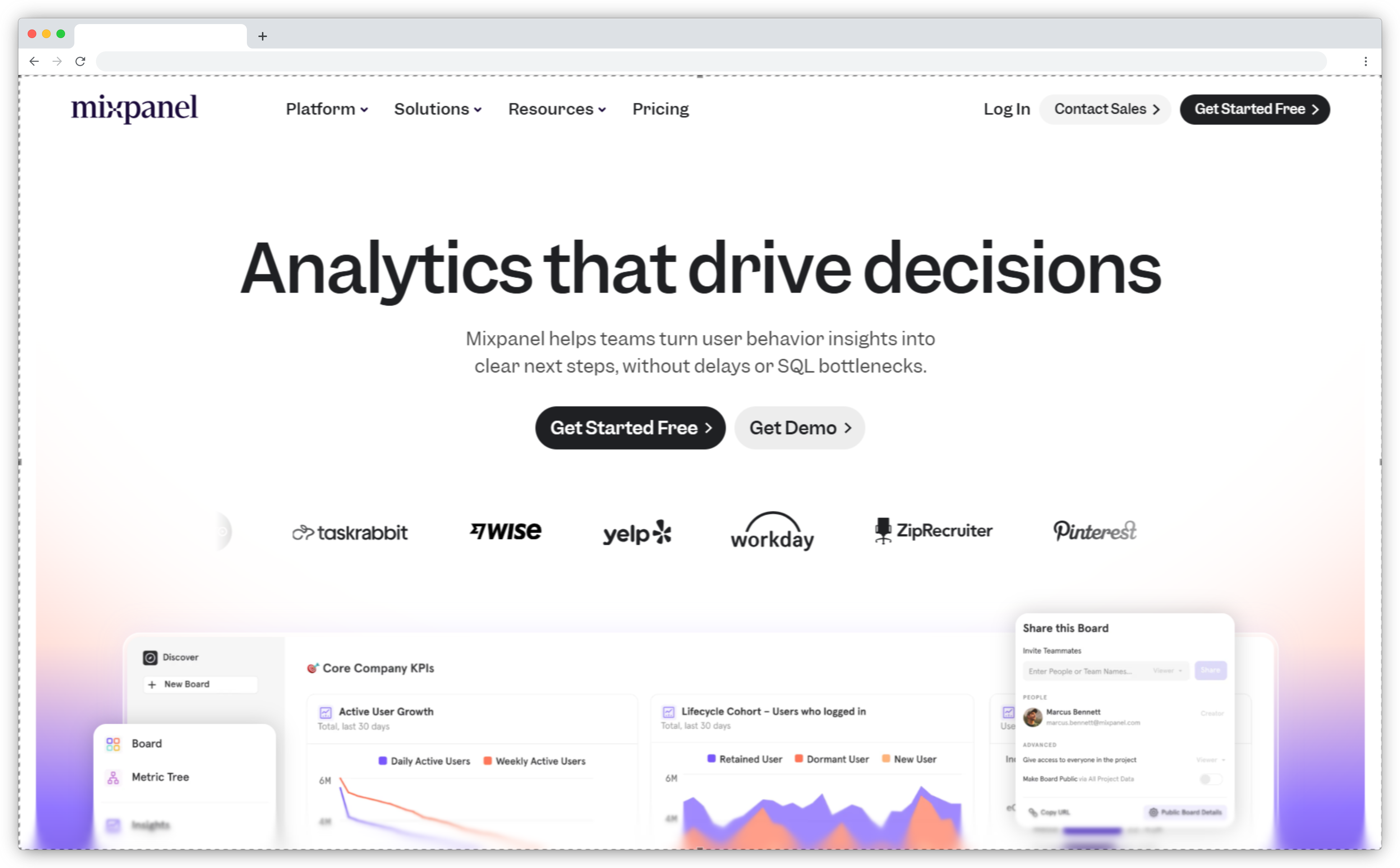 Sentiisum alternatives - Mixpanel