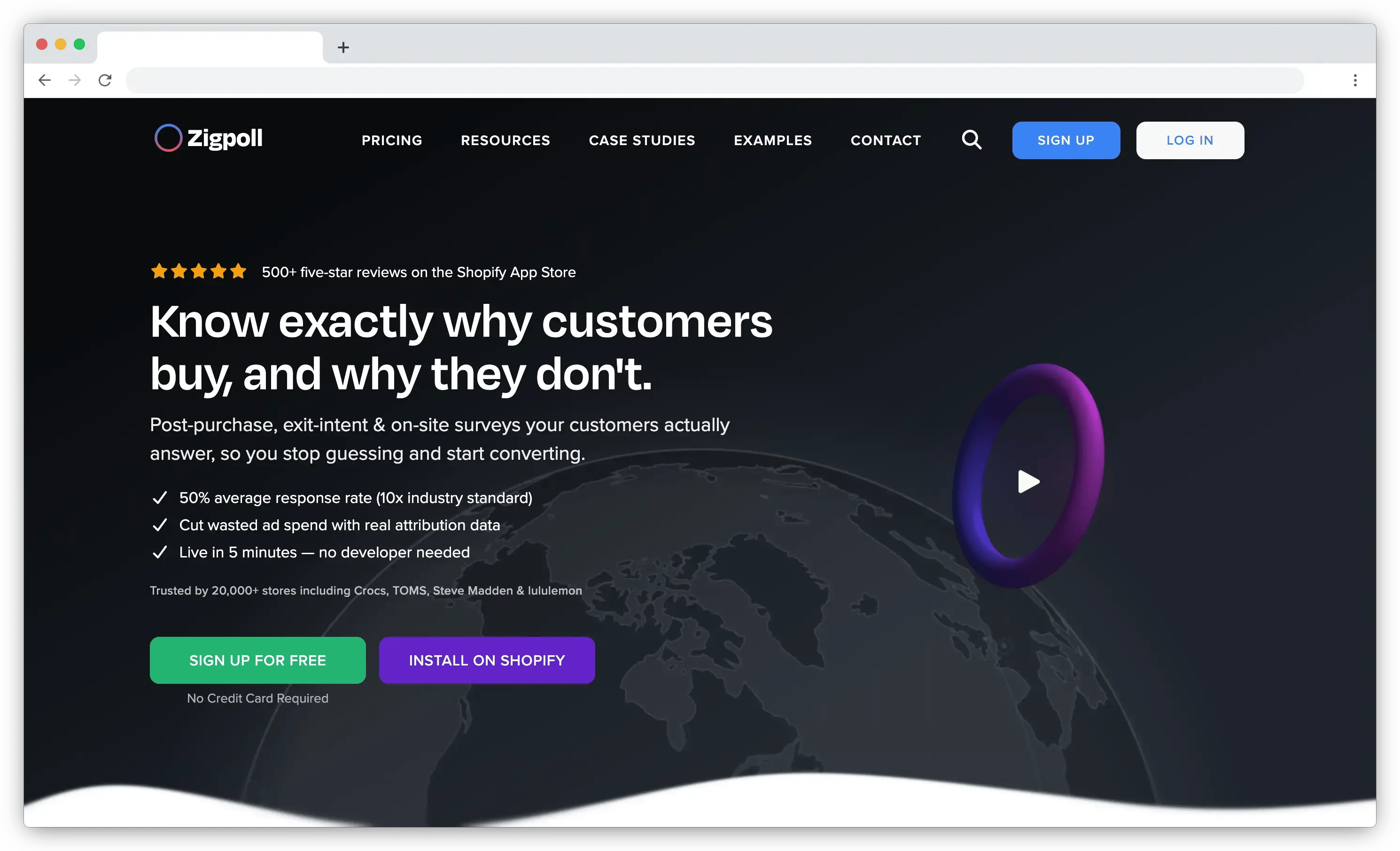 Shopify survey app zigpoll