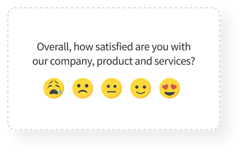 Smiley Face CSAT Survey Question