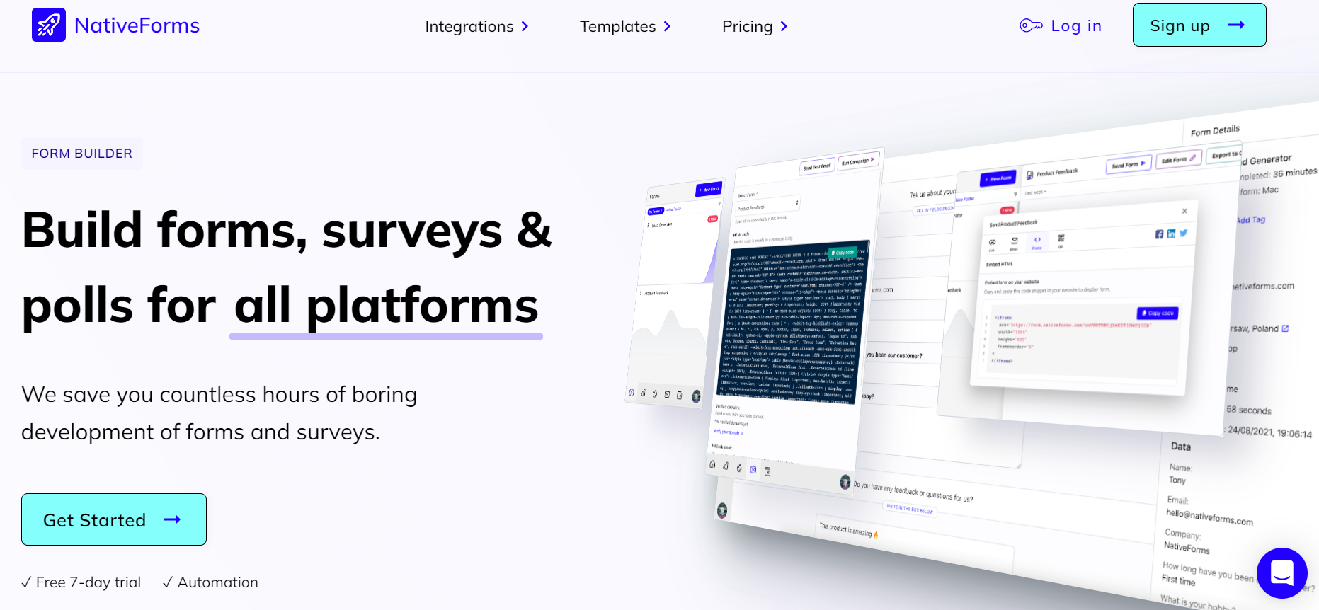 Survey Integrations with Pipedrive NativeForms