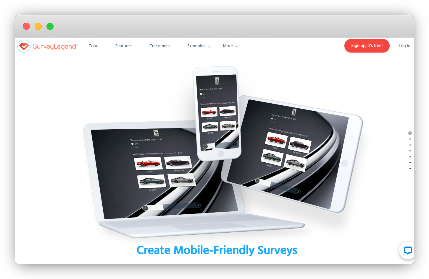 SurveyLegend Customer Satisfaction Tool
