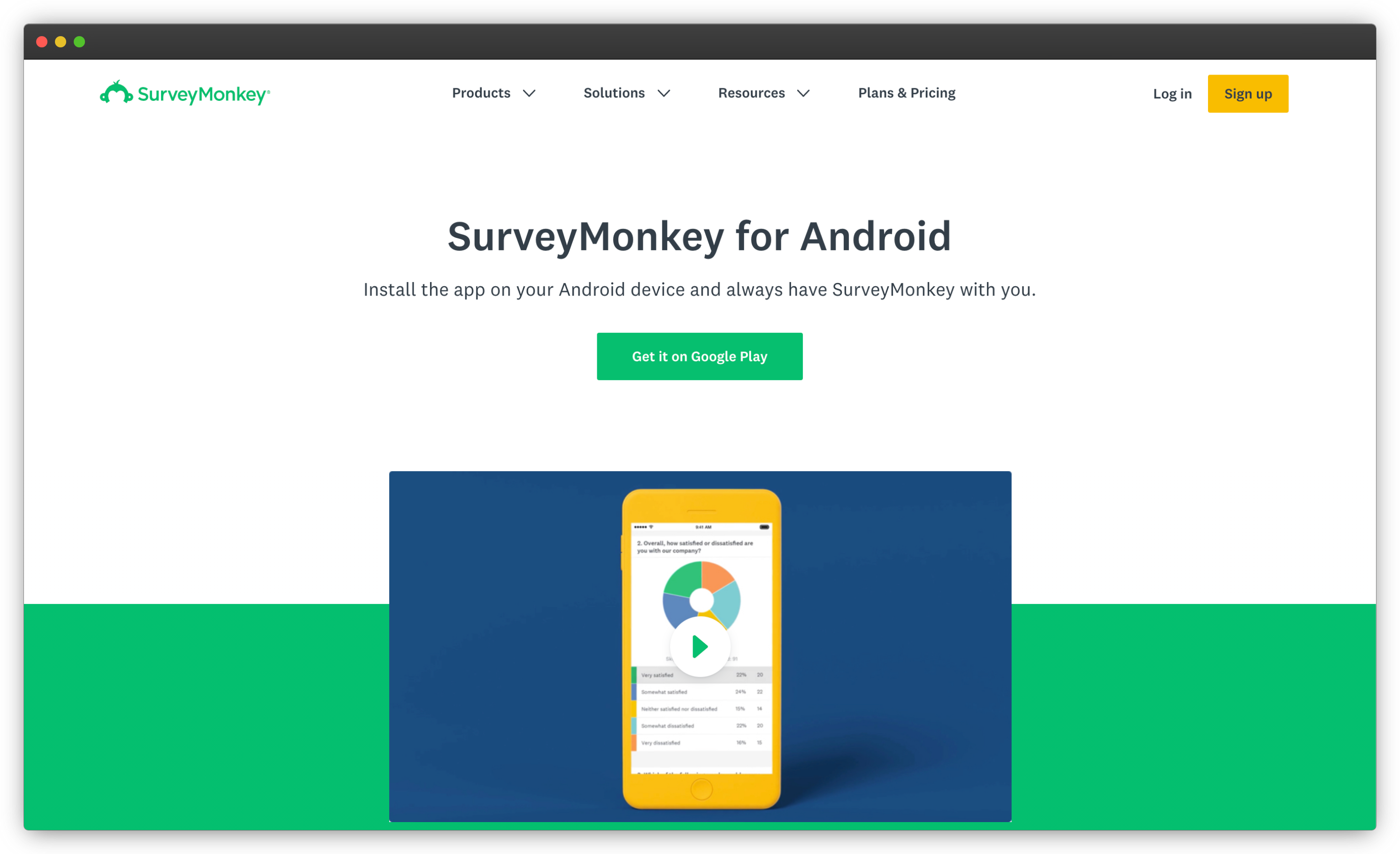 Android Survey Apps SurveyMonkey 