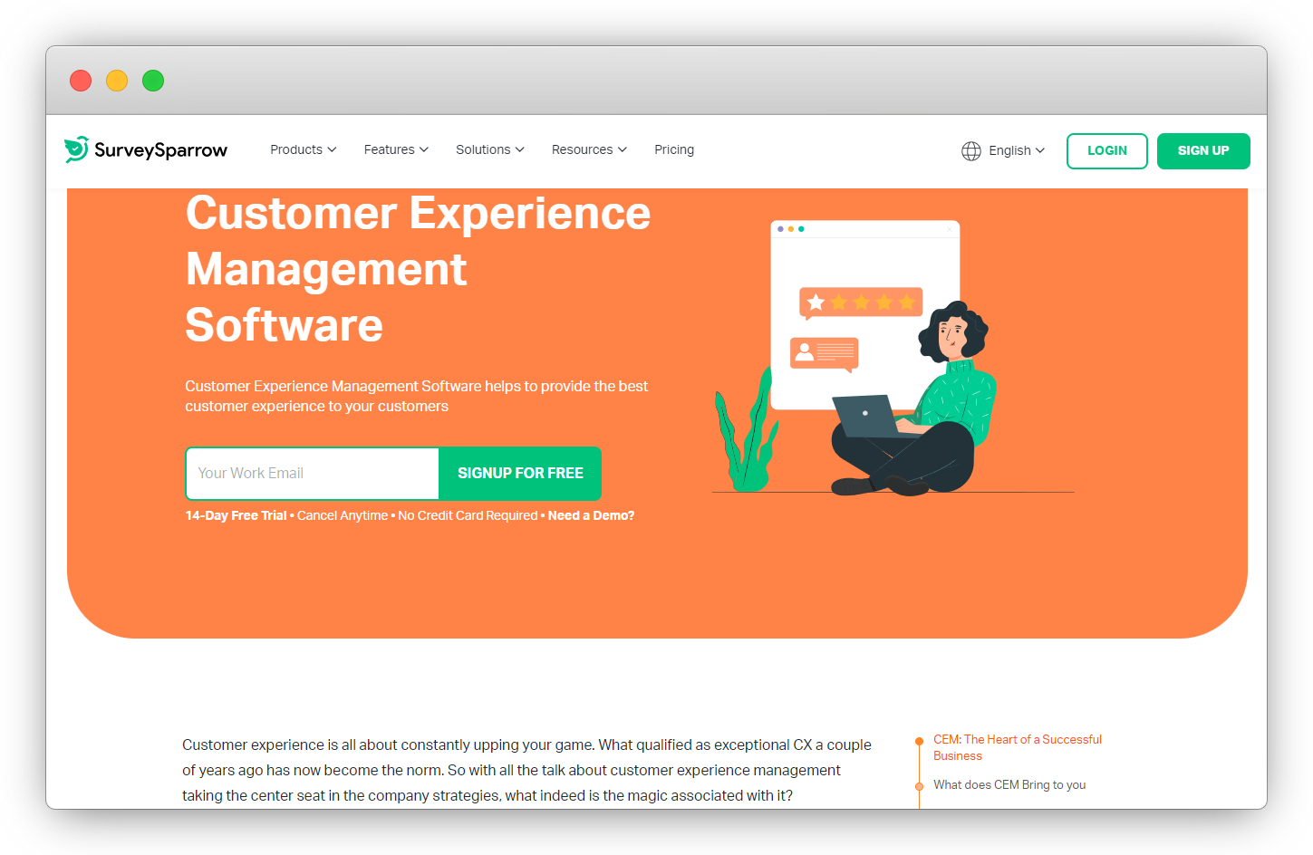 SurveySparrow Customer Experience Software