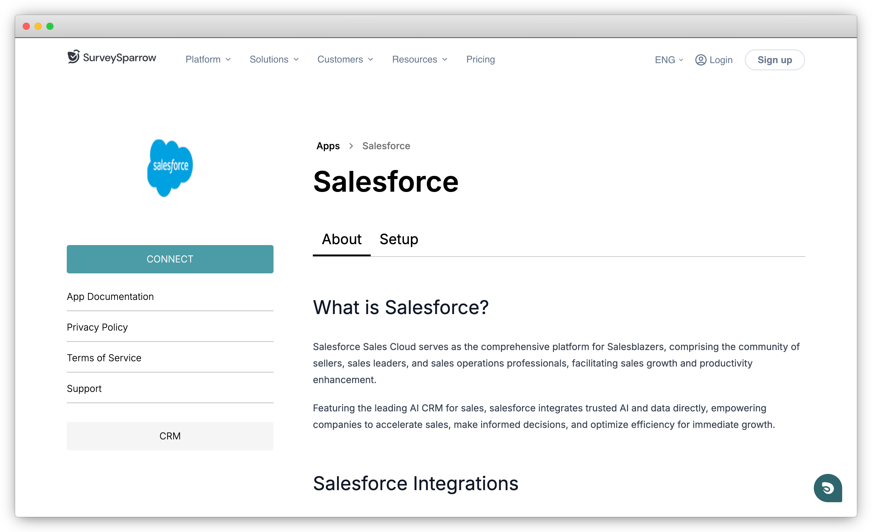 SurveySparrow broswerframe img salesforce survey tool