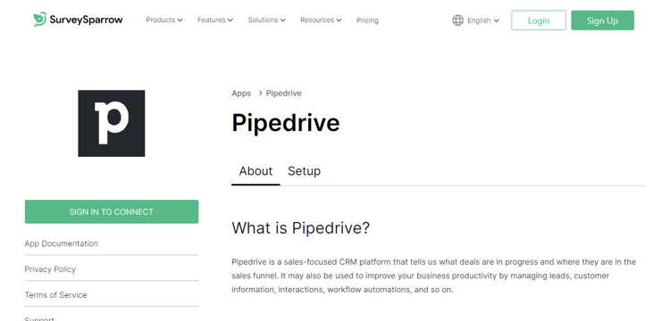 SurveySparrow- NPS tools for Pipedrive