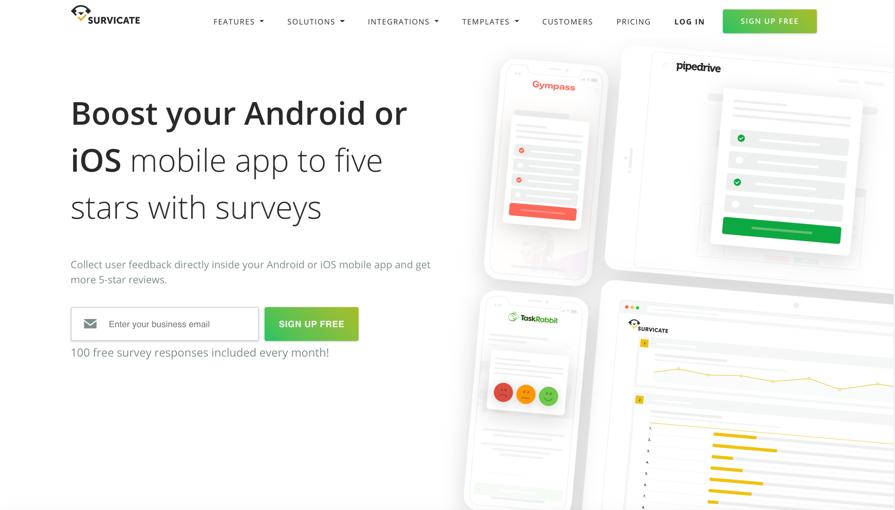 survey app for Android Survicate 