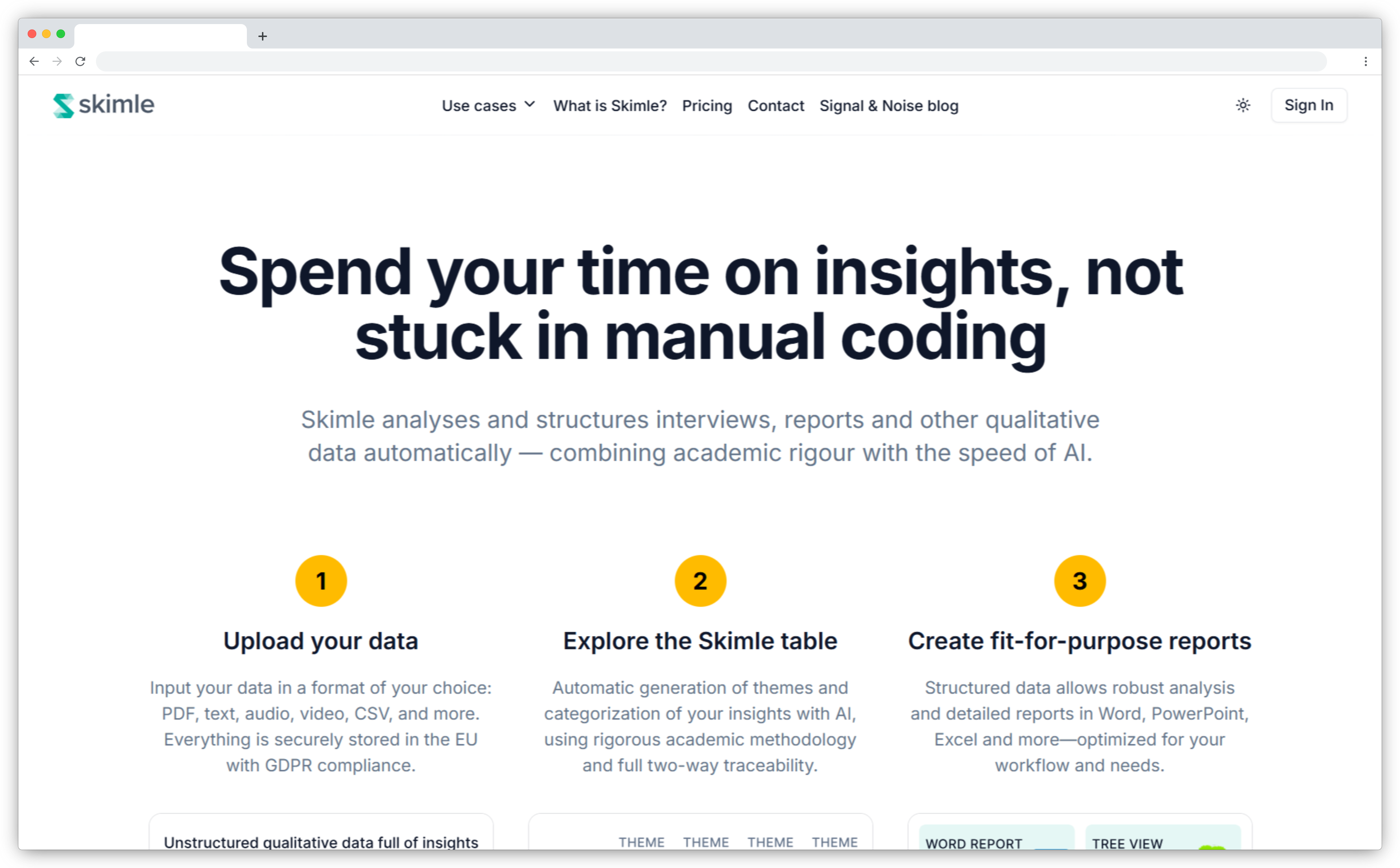 Thematic Analysis Tools - Skimle