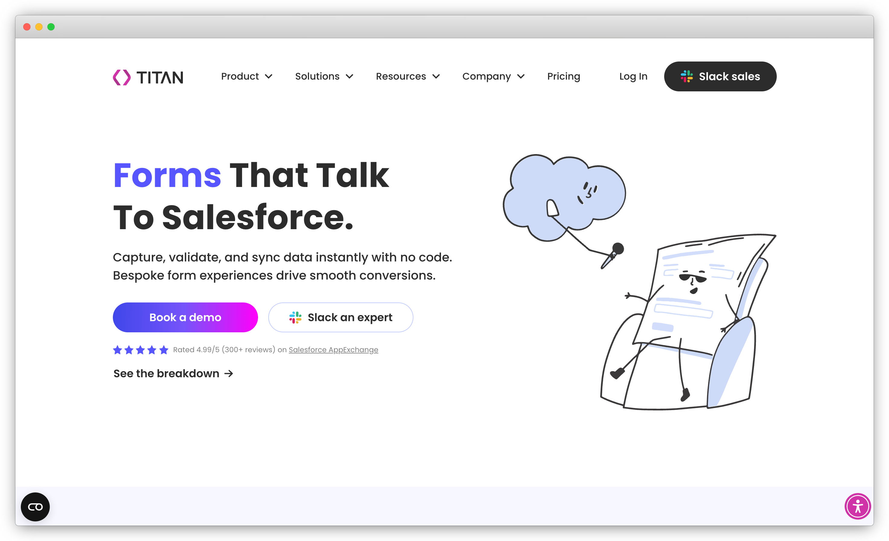 Titan broswerframe imgsalesforce survey tool