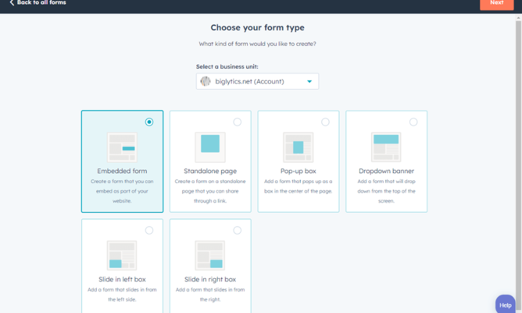 Typeform alternative-Hubspot Form builder