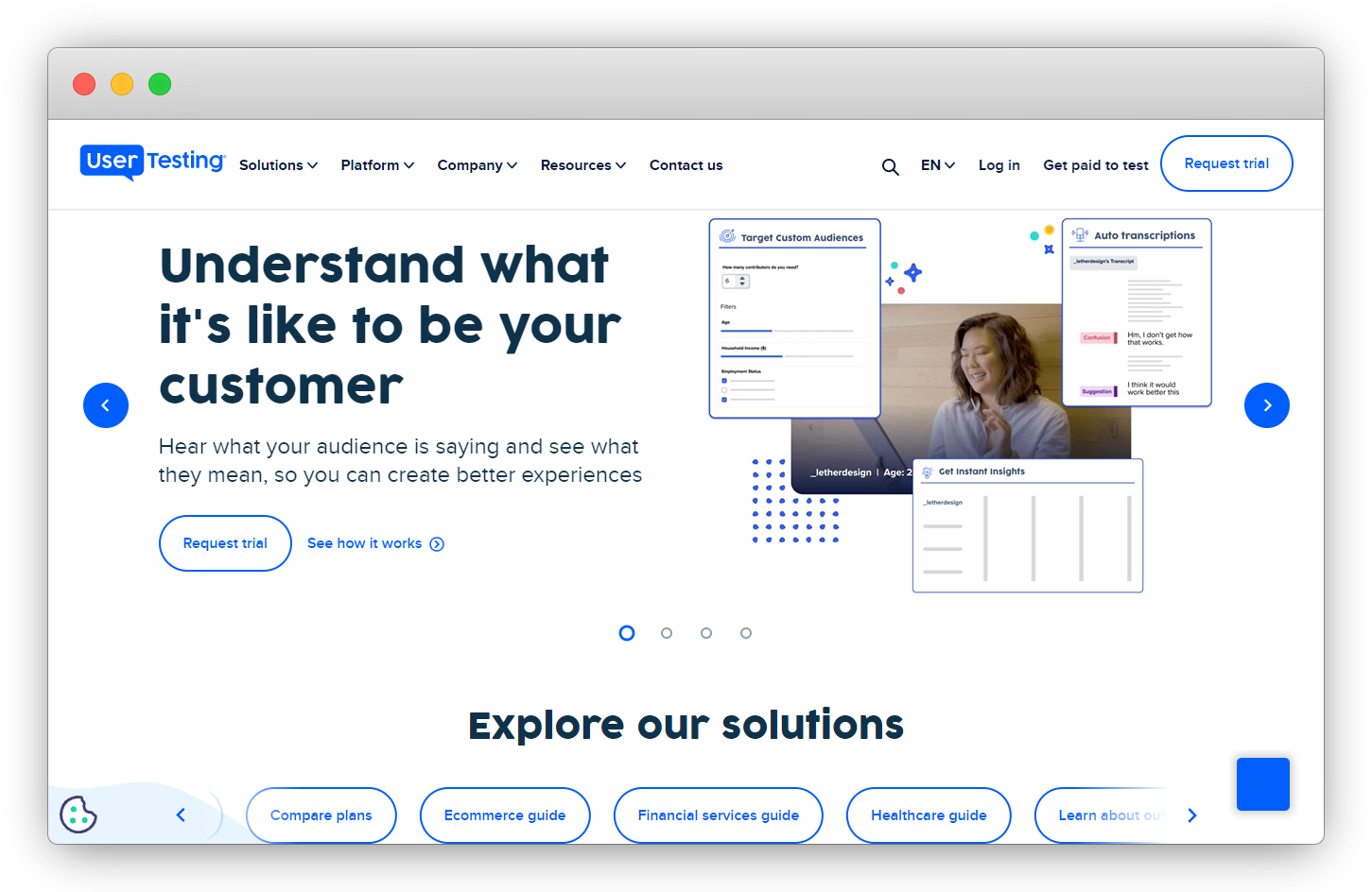 UserTesting Customer Satisfaction Tool
