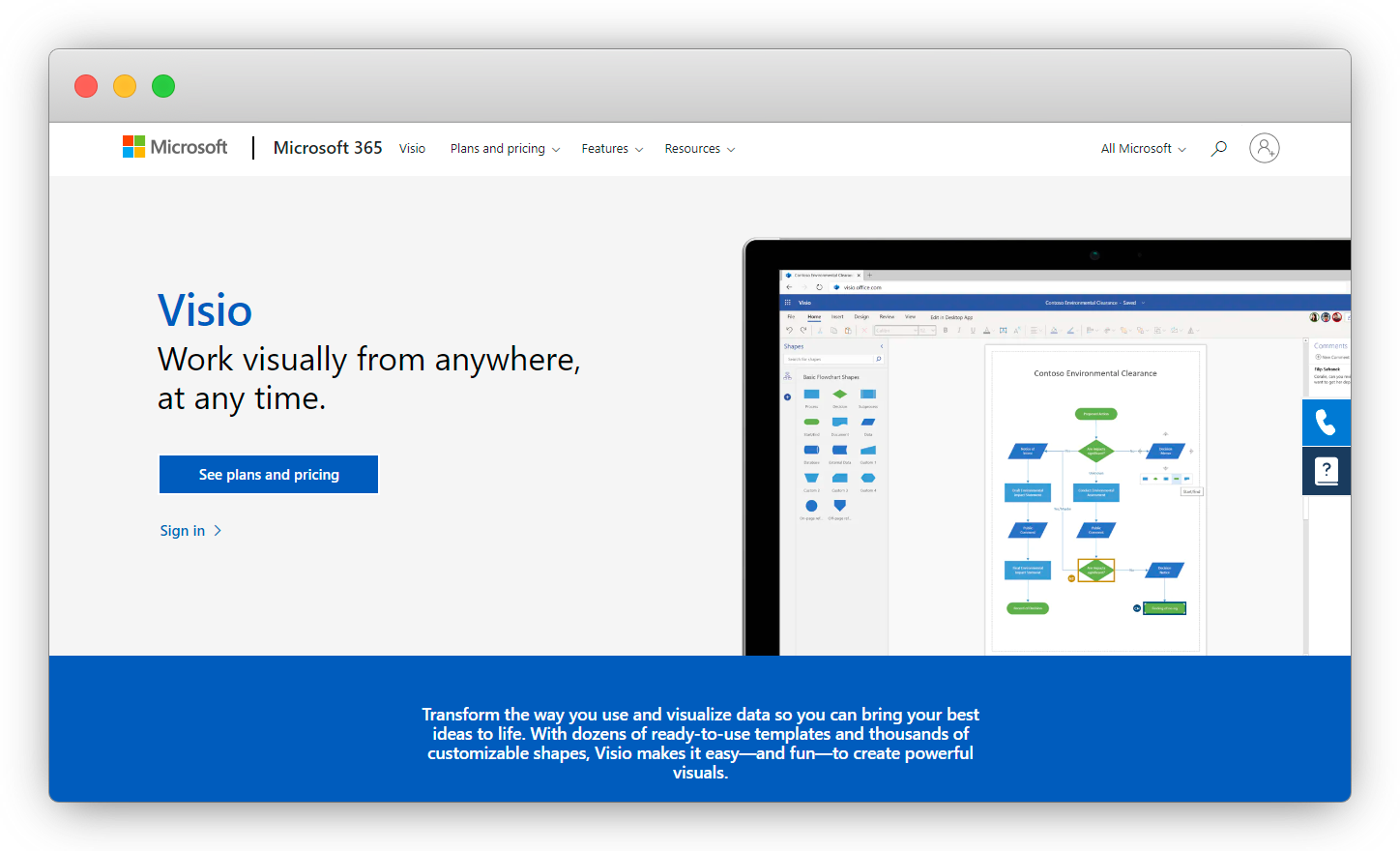 Visio Product Management tool