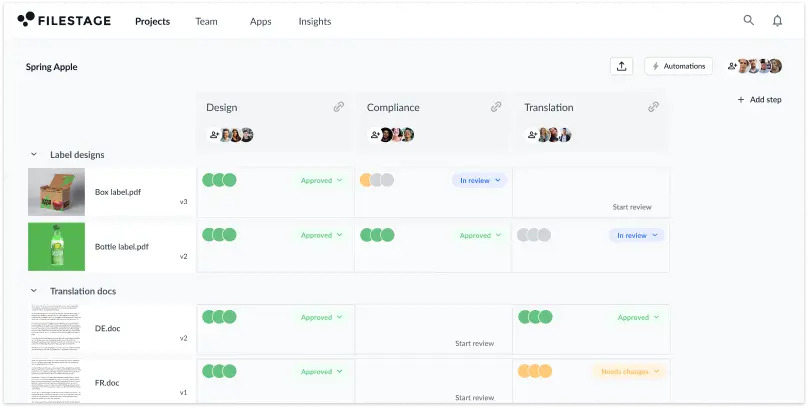 Visual Feedback Tools FileStage