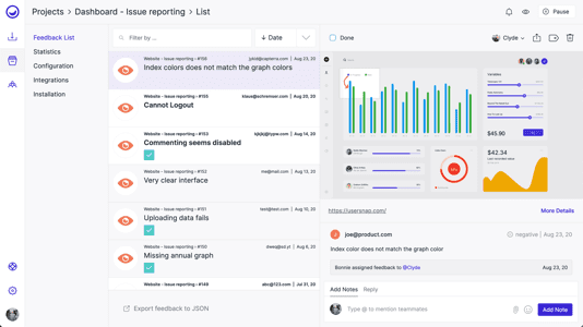 Visual Feedback Tools Usersnap