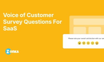 VoC Survey Questions for SaaS